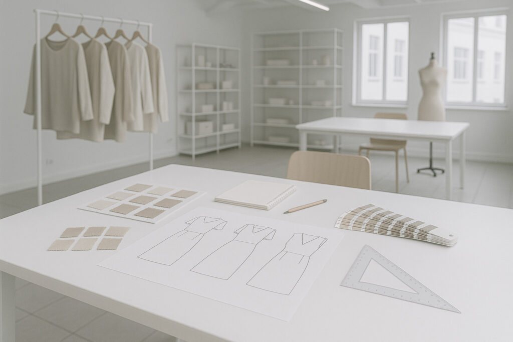 Produktentwicklung für Corporate Fashion mit Schnitten, Materialien und Farbkonzepten