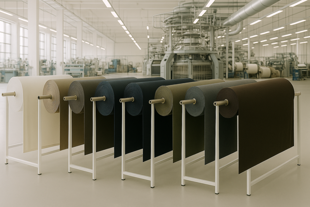 Individuell gefärbte Stoffe für Textilveredelung und Corporate Fashion in industrieller Produktion